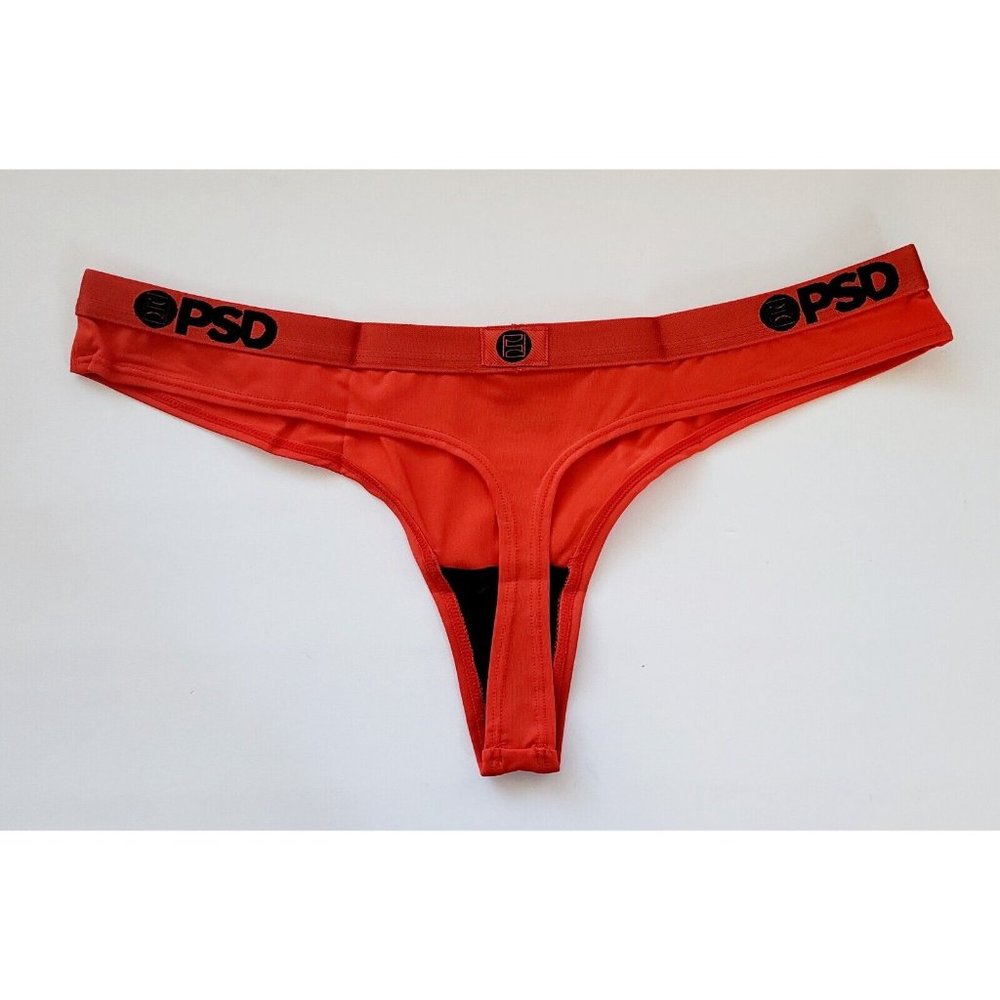 PSD Underwear Womens Thong - PSD Underwear Thong Red, Moisture Wicking, Large - Picture 6 of 8